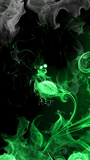 Preview abstract, blue, smoke, black HD phone wallpaper