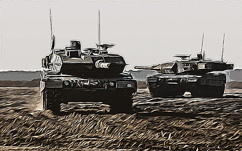 Leopard 2A7, , vector art, Leopard 2A7 drawing, creative art, Leopard 2A7 art, vector drawing, tanks, Leopard 2, Bundeswehr, Germany HD wallpaper