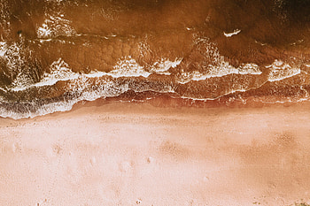 Nature, Water, Sea, Sand, View From Above, Coast HD wallpaper