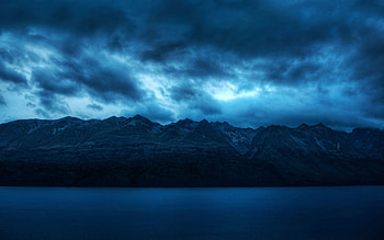 Landscape, Nature, Water, Mountains, Clouds HD wallpaper