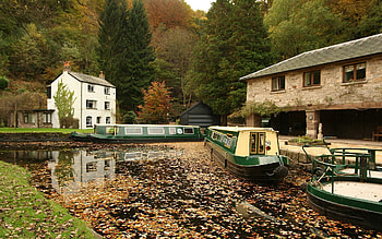 Nature, Rivers, Autumn, Boats, Foliage HD wallpaper