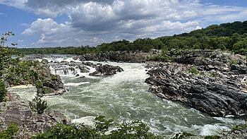 Great Falls Park, McLean, Virginia, river, hills, landscape, rocks, usa, stones HD wallpaper