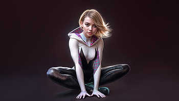 Gwen Stacy Swinger By Night, gwen-stacy, superheroes, artwork, digital-art, ai, deviantart HD wallpaper