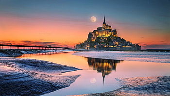 Mont Saint Michel, Impressive structure, Timeless beauty, Fascinating history HD wallpaper