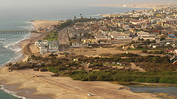 Swakopmund, Coastal town, German influence, Desert meets ocean HD wallpaper