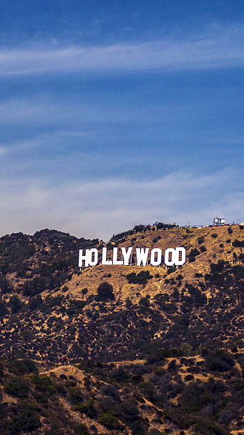 Hollywood Sign, LA America sky HD phone wallpaper