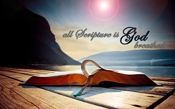 All Scripture is God Breathed, Scripture, Open Bible, God, The word of God HD wallpaper