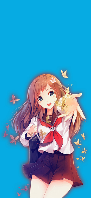 Anime girl Blue, Anime, girl, anime girl HD phone wallpaper