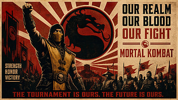 Mortal Kombat — Our Realm, Our Fight, Scorpion, Poster HD wallpaper