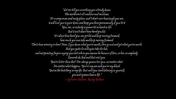 sylvester stallone rocky balboa inspirational quote HD wallpaper
