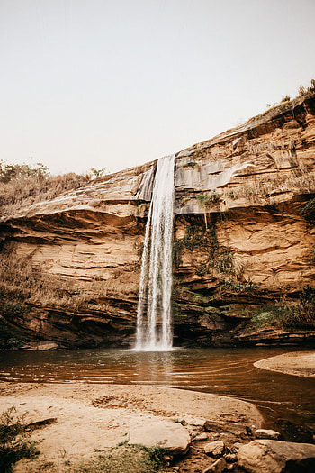 Nature, Rivers, Stones, Shore, Bank, Waterfall, Break, Precipice HD phone wallpaper
