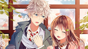 Boy Girl Anime Couple With School Uniform Anime HD wallpaper
