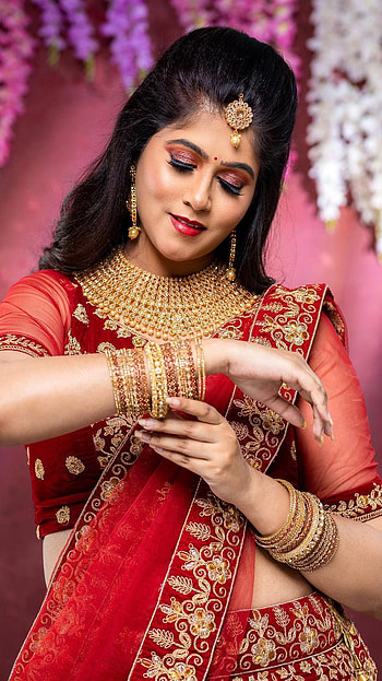 Aru, model, saree beauty HD phone wallpaper