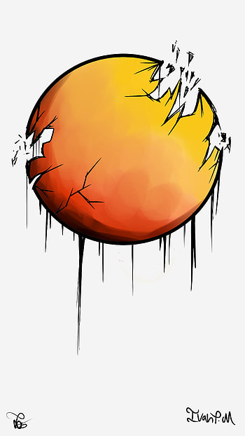 Moonspot, drawing, eclipse, artistic, moon HD phone wallpaper