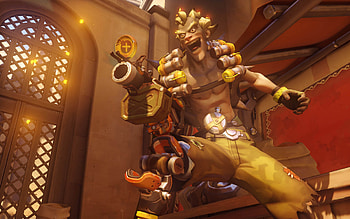 Unique screenshot, Beyond pixels, Junkrat's gameplay, Digital artistry HD wallpaper