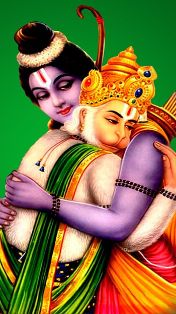 Hanuman, Green Background HD phone wallpaper