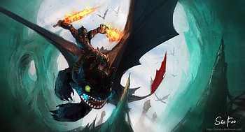 How To Train Your Dragon The Hidden World, how-to-train-your-dragon-the-hidden-world, how-to-train-your-dragon-3, how-to-train-your-dragon, movies, 2019-movies, animated-movies, artist, artwork, digital-art, deviantart, night-fury HD wallpaper