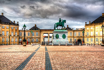 Amalienborg Palace, Copenhagen, Royal Residence, Danish History HD wallpaper