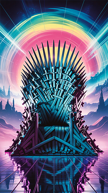 Neon Iron Throne — Game of Thrones , Game Of Thrones, sword, neon HD phone wallpaper