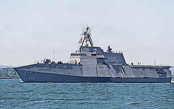 USS Charleston, , vector art, LCS-18, littoral combat ships, United States Navy, US army, abstract ships, battleship, US Navy, dom-class, USS Charleston LCS-18 HD wallpaper