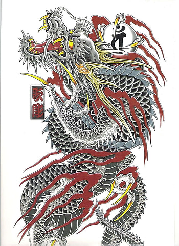 Yakuza Dragon Tattoo HD phone wallpaper