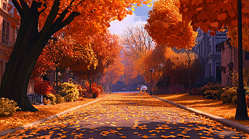 Autumn Bliss: A Ultra of Fall Weather Magic, fall weather, Autumn, fall foliage, street HD wallpaper