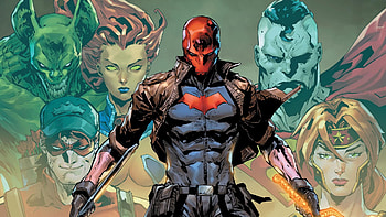 Red Hood and the Outlaws, Red Hood, bizarro superman, Starfire (DC Comics), Will Harper (DC Comics) HD wallpaper