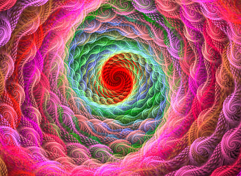 Spiral pattern, bright, colorful HD wallpaper