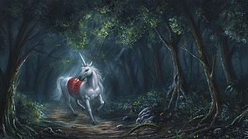 unicorn , Ultra , Mesmerizing details, Dreamlike fantasy HD wallpaper