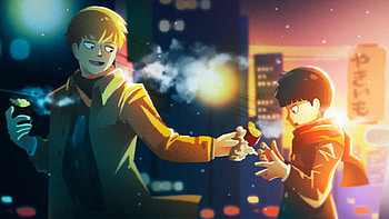 Shigeo Kageyama, Arataka Reigen, Anime, Mob Psycho 100 HD wallpaper