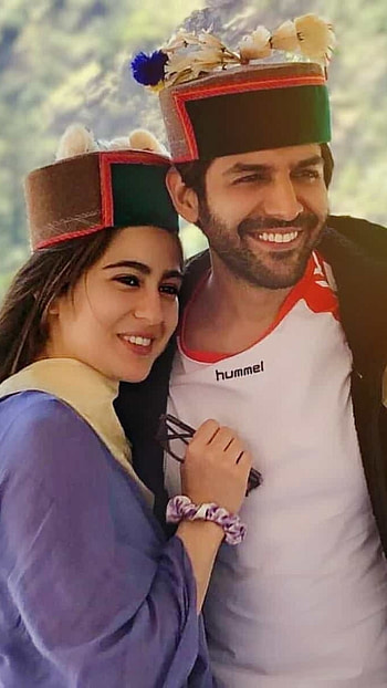 Kartik Aaryan, Sara Ali Khan, love aajkal 2 HD phone wallpaper
