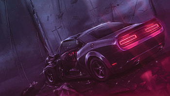 Dodge Challenger Dont Play With Demons, dodge-challenger, cars HD wallpaper