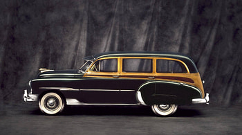 classic woody, black background, woody, car, station wagon HD wallpaper