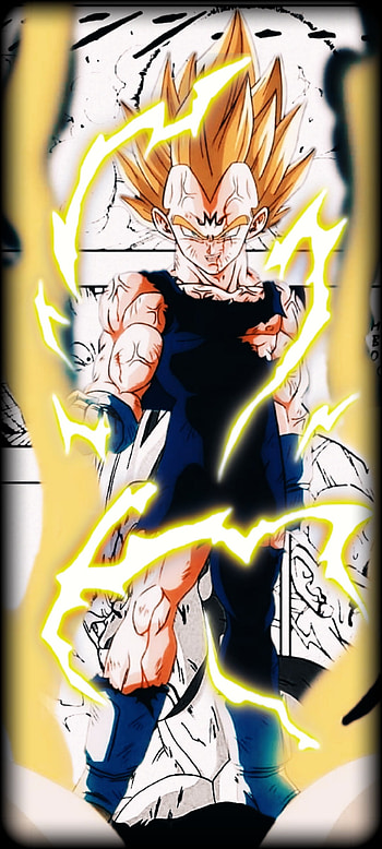 Majin Vegeta, art, cartoon HD phone wallpaper