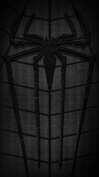 Black Spiderman Logo HD phone wallpaper