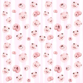 Piggy, pink, pattern, pig HD phone wallpaper