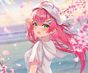 Sakura Miko, hololive, Sakura Miko, Anime, Virtual Youtuber HD wallpaper