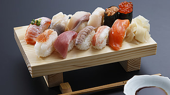 Sushi, fish, raw, meat HD wallpaper
