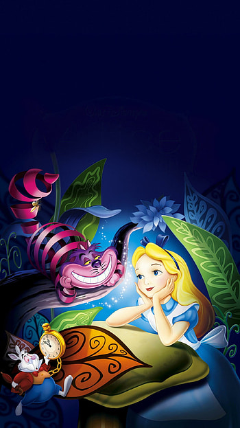 Alice and Cheshire Cat, Alice In Wonderland HD phone wallpaper