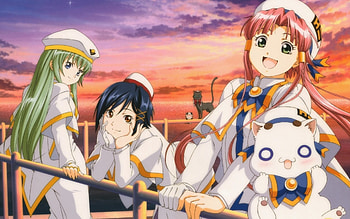 aika and friends, anime, alice, aria, aika HD wallpaper