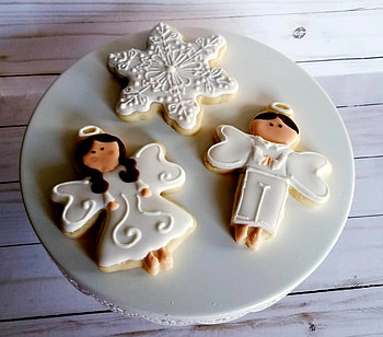 Singing Angel Cookies, Cookie, White, Singing, Angel HD wallpaper