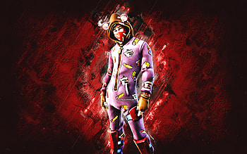 Fortnite Beefy Jams REM Raider Skin, Fortnite, main characters, red stone background, Beefy Jams REM Raider, Fortnite skins, Beefy Jams REM Raider Skin, Beefy Jams REM Raider Fortnite, Fortnite characters HD wallpaper