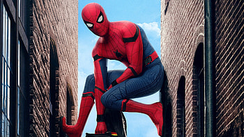 Spider-Man: Homecoming (2017), blue, spider-man, movie, red, poster, homecoming HD wallpaper