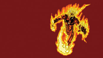Human Torch, Flaming heroism, Blaze of glory, Torchbearer HD wallpaper