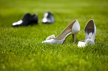 Grass, Wedding, Miscellanea, Miscellaneous, Shoes HD wallpaper