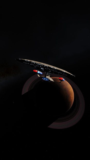 Enterprise D, Star Trek HD phone wallpaper