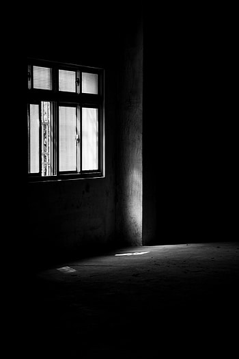 Dark, Bw, Chb, Window, Room HD phone wallpaper