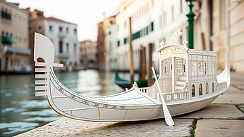 Elegant Gondola in Ultra, gondola, Venice, boat, architecture, canal HD wallpaper