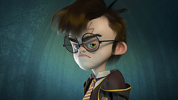 Harry Potter 3d Character Art , harry-potter, movies, artstation, artist, artwork, digital-art, 3d HD wallpaper