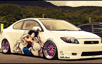 Scion tC, Hellaflush HD wallpaper